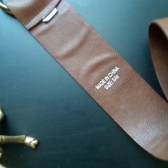 Tobacco Brown 70s Style Vintage Belt Small/Medium - Picture 7 of 10